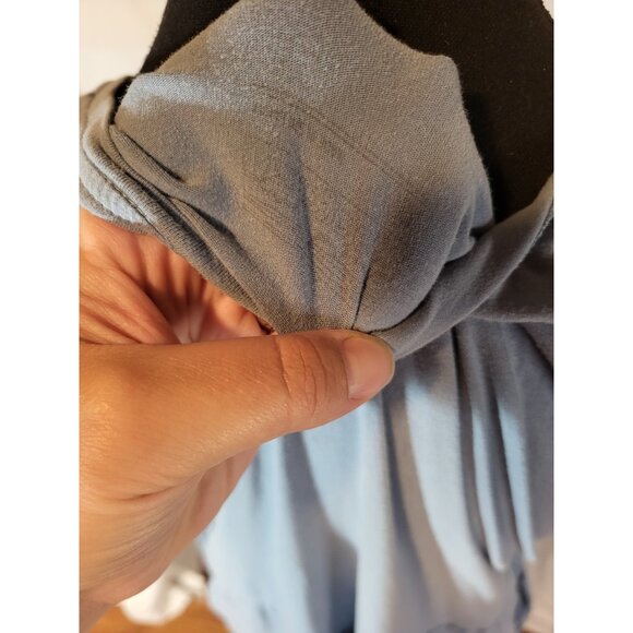 Patagonia Kamala Midi T-Shirt Dress Purple/Blue Side Pockets Womens L Minimalist - Picture 6 of 7